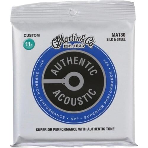 MartinGuitar MA130S Authentic Acoustic Silk and Steel Guitar Strings 11.5-47