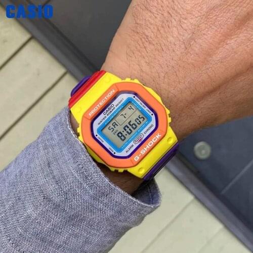 Casio watch g shock watch men top luxury set Lego color matching limited rainbow cube Multifunction men watch relogio masculino