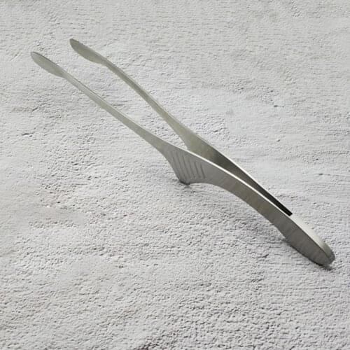 Stainless Steel Tabletop Tongs Food Vegetable Chopsticks Tongs Convenient Grilled Meat Steak Clip Barbecue Essential Tool