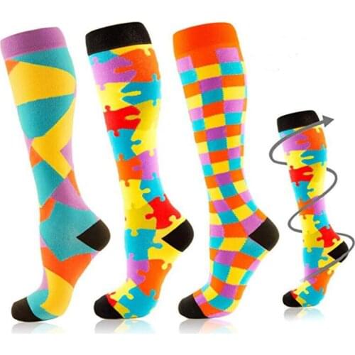 Running Rugby Socks Men Women Compression Socks Long Socks Fit For Nurses Shin Splints Flight Travel Socks