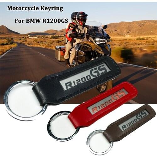 NEW Metal Leather Motorcycle Keychain Key Chain fits For BMW R1200GS R 1200 GS LC R1200 GS 2004-2020 Motorcycle Accessories
