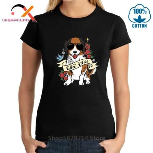 Charming Floral pattern Jack Russell T shirts woman terrier badass tattoo tshirt cute pet bad dog T-shirt cool dog lovers Tees