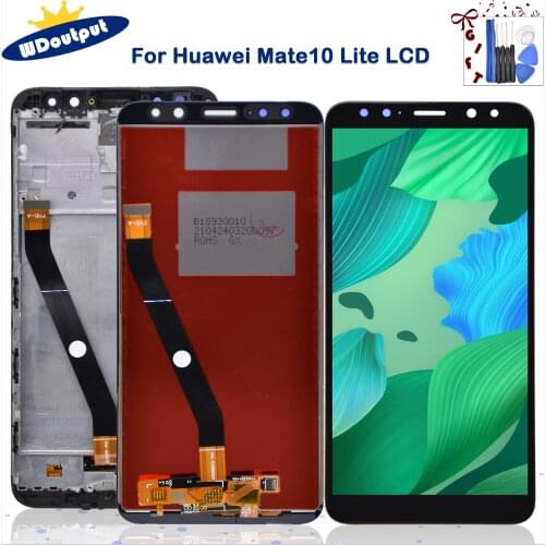 Original IPS Display For HUAWEI Mate 10 lite LCD Touch Screen With Frame For HUAWEI Mate 10 Lite LCD Nova 2i RNE-L21 Display