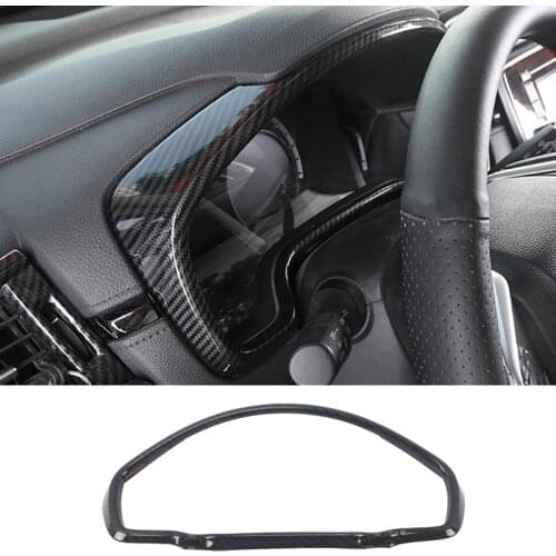 ABS Chrome Carbon Fiber Color Dashboard Decorative Frame Cover Trim Car Styling For Honda CRV CR-V 2017 2018 2019 2020 2021