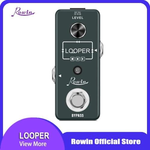 Rowin LEF-332 Looper Guitar Pedal Unlimited Overdubs 10m Of Looping With USB To Ioop
