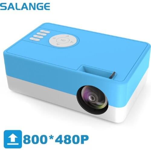 Salange J15C Portable Led Projector for Home Theater Mini HD Proyector for Smartphone Video Beamer 800*480P Power Bank Charging