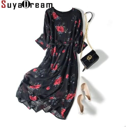 Черные летние платья SuyaDream China At AliExpress