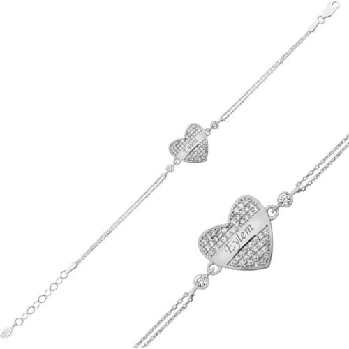 Tevuli 925 Sterling Silver Named Heart Women Bracelet