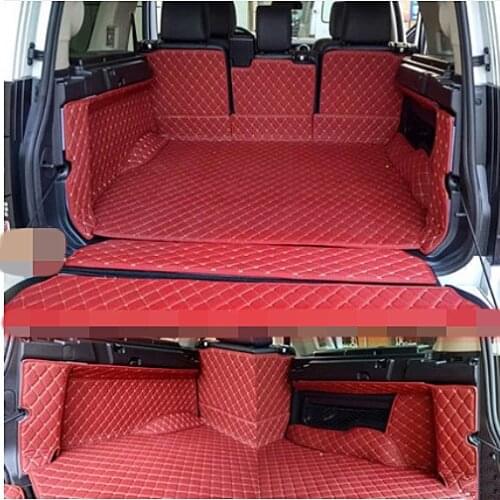 High quality mats! Full set car trunk mats for Land Rover Discovery 4 2016-2010 5 seats durable boot carpets cargo liner mats