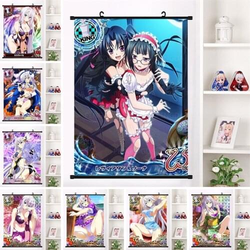 Japanese Anime Canvas Painting Plastic Scroll Sexy Bikini Girl Character Poster Decor Home Room Wall Picture Printed Art Hanging