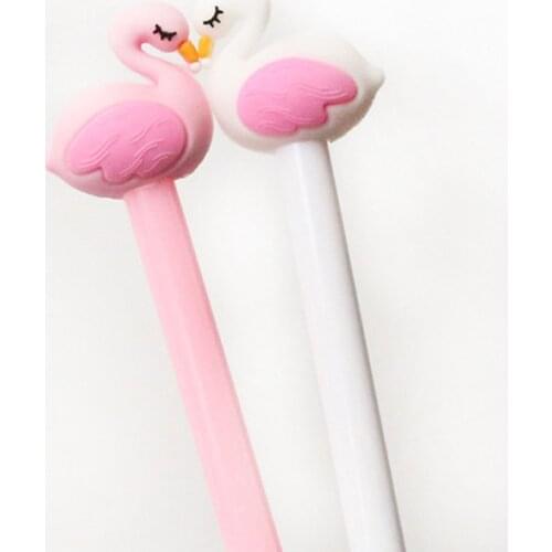 0.5mm kawaii Flamingos Unicorn Cat Gel Pen Signature Pen Escolar Papelaria Office Stationery School Supplies Promotional Gift