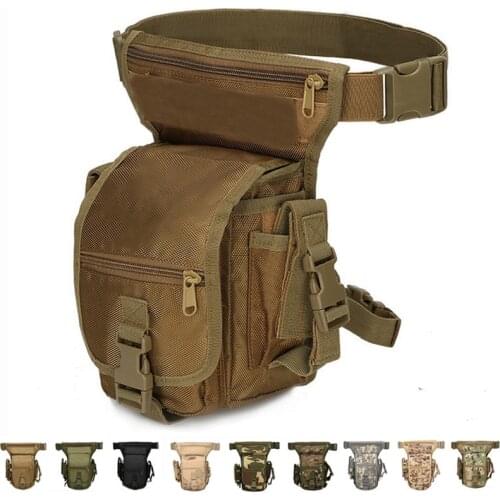 1000D Nylon Tactical Thigh Drop Leg Bag Military Waist Pack Hunting Bag Outdoor Hiking Camping Cycling Climbing Travel Sport Bag