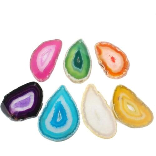 2pcs / bag natural stone 45-85mm irregular colored faceted pendant star jewelry making DIY necklace earring jewelry accessory