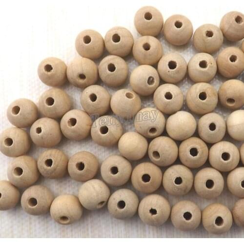 200pcs Wholesale 12mm Round Wood Beads Original Colour Fashion Accessory
