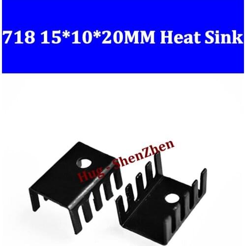 718 heat sink 15*10*20MM TO220 Triode special radiator such as aluminum alloy 100pcs/lot free shipping