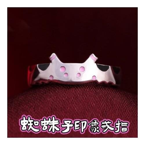 Anime So I'm a Spider, So What？Kumo desu ga, Nani ka? S925 Silver Ring Fashion Adjustable Finger Rings Fashion Jewelry Gift