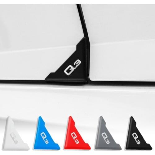 Car anti-collision strip Universal car door anti-collision sticker Front door corner protective cover for Audi Q3 2005-2019