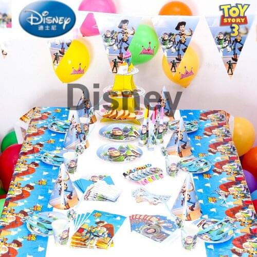 Authorized Disney toy story Kids Birthday Party Decoration Set Party Supplies Baby Birthday Party Pack event party supplies