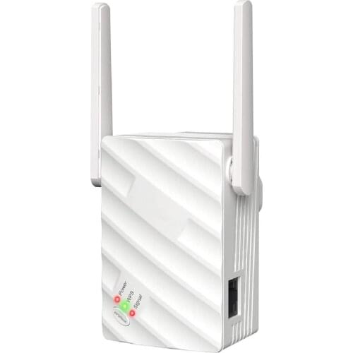 Fast WiFi Repeater Extender 1200Mbps 2.4 & 5GHz Dual Band Wireless Signal Booster with Ethernet Port AP/Repeater Mode