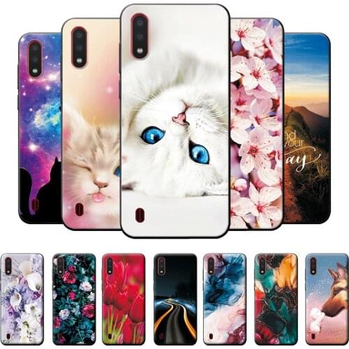 Case For Samsung A01 Soft Silicon Cute Case For Samsung Galaxy A01 Galaxy A 01 SM-A015F A015 A015F Back Cover Protective Bumper