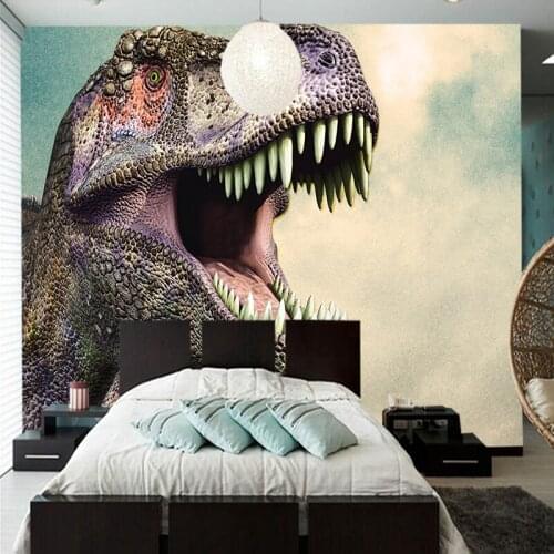 Customized papel de parede infantil,Dinosaurs Animals murals for living room bedroom sofa background decorative waterproof paper