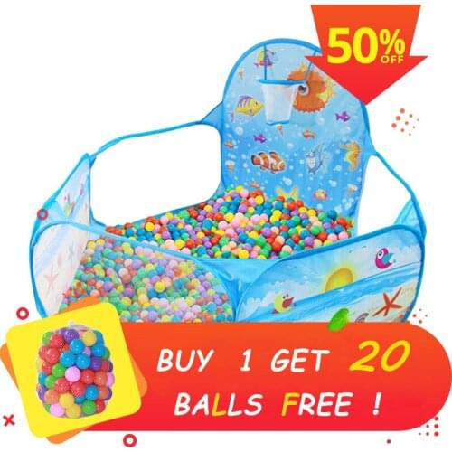 Childrens ocean series toy tent cartoon game ball pit portable foldable kids outdoor garden indoor sports with basket toy