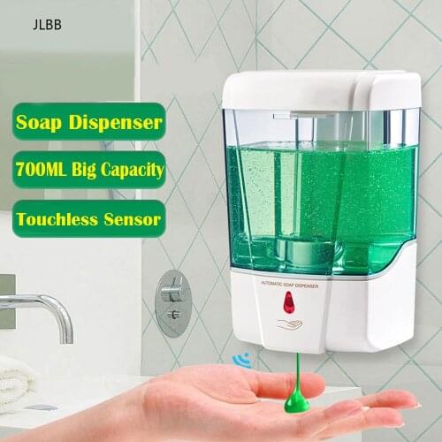Soap Dispenser 700ml Automatic Touchless Sensor Hand Sanitizer Detergent Liquid Soap Dispenser Wall Mounted For Bathroom Kitchen