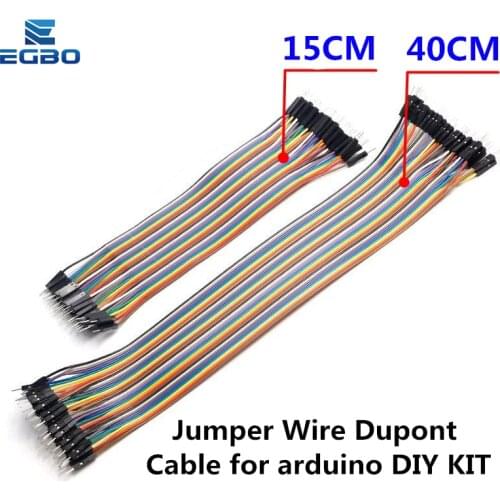 EGBO Dupont Line 15CM 40CM Male to Male Female to Male Female to Female Jumper Wire Dupont Cable for arduino DIY KIT
