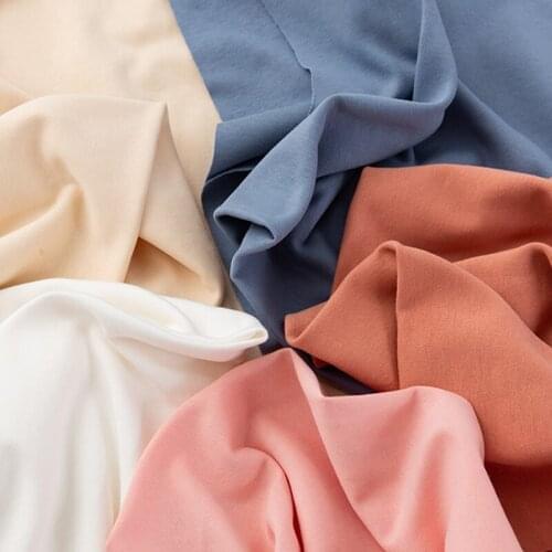 Hibiscus 100% Cotton Fabric Two-sided Soft for Clothes Female Dresses T-shirt Bottomed Shirt DIY Handmade Sewing Cloth Materials