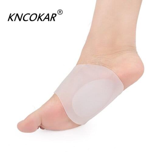 KNCOKAR Bandages Insoles Pad Silicone Insole Flat Feet Arch Support Breathable Shoes Insoles For Men Women Gel Cushion XFJ18