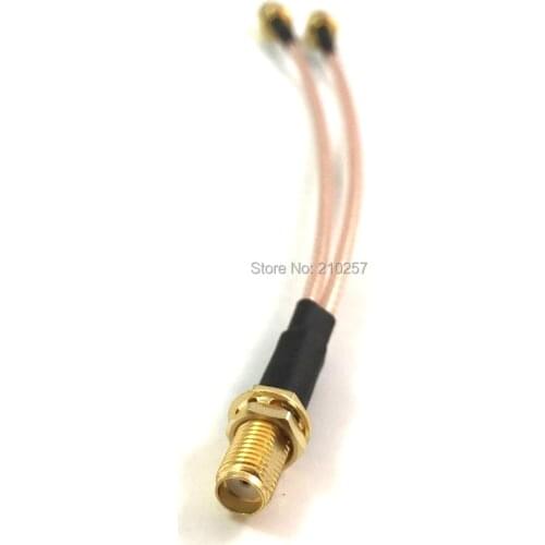 10pcs Coaxial Cable Sma Female to Dual Sma Male Connector for RG316 Pigtail cable 15CM for 3G 4G Antenna Extension cord