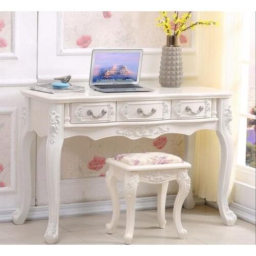 European-style computer desk desktop home garden desk study desk modern minimalist writing desk solid wood dressing table