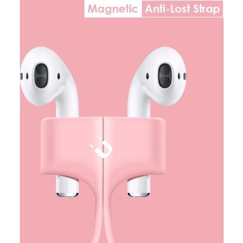 Magnetic Silicone earhook For Apple Airpods 2 pro anti-lost rope Protective soft Multicolor lanyard Wireless Earphone free bag