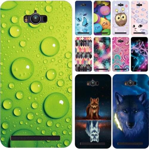 Soft Phone Case For ASUS Zenfone MAX ASUS_Z010DD Z010D ZC550KL Z010DA 5.5 inch Cases Panda Funda Colorful Flower Silicone