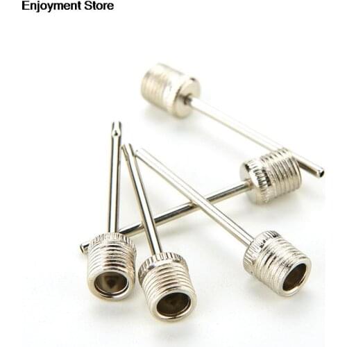 5Pcs Sports Ball Inflating Pump Needle For Football Soccer Basketball Inflatable Air Valve Adaptor Stainless Steel Pump Pin