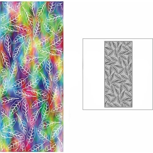 New Peach Tree Leaves Slim Background Panel 2021 Metal Cutting Dies for Scrapbooking and Card Making Embossing Craft No Stamps