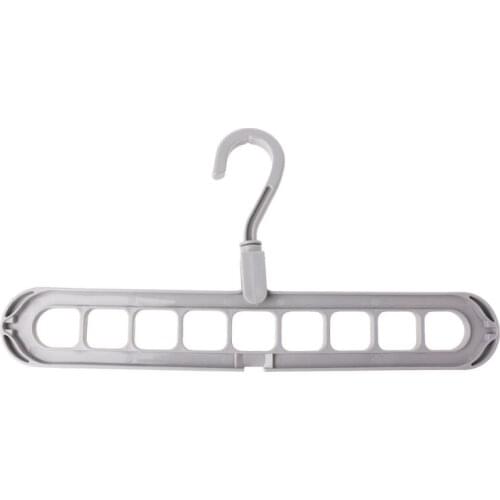 3D Space Saving Magic Clothes Hanger With Hook Cabinet Organizer 360 Rotation