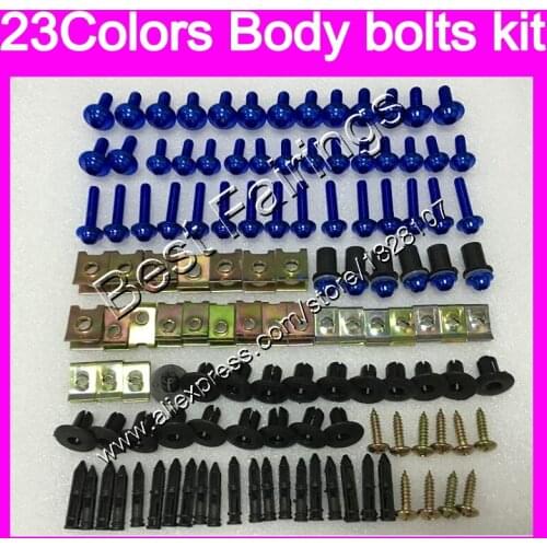 Fairing bolts full screw kit For KAWASAKI Bodys ZX7R 00 01 02 03 ZX-7R ZX750 ZX 7R 2000 2001 2002 2003 Complete Body screws Nuts
