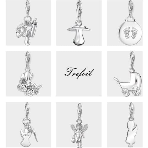 Bay Bottles,Dummy & Shoe Charm,2019 Fashion Jewelry 925 Sterling Silver Sweet Original Gift For Women Fit Bracelet Necklace