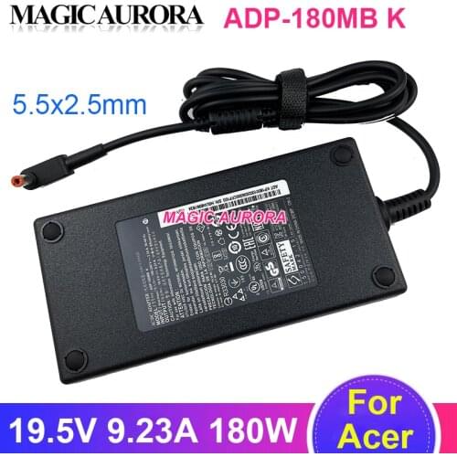 Genuine AC Adapter For ACER Laptop ADP-180MB K 19.5V 9.23A 180W Charger Power Supply 5.5 x 2.5mm