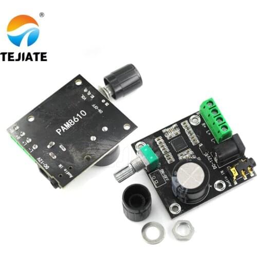 PAM8610 Dual Channel 12V High Definition Power Amplifier Board Pure Digital 15W*2 High Power Amplifier Module DIY