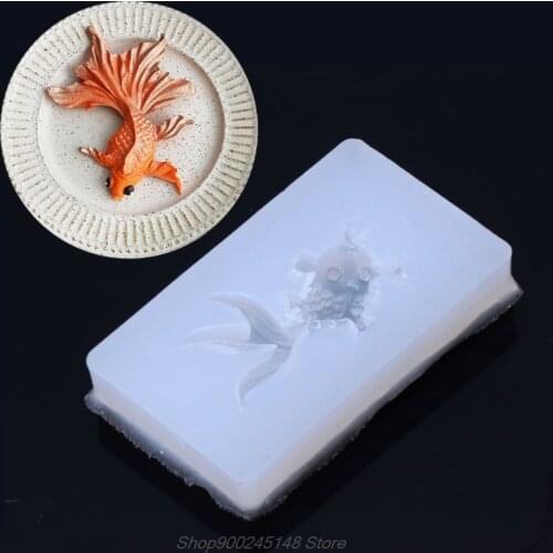 Goldfish Pendant Liquid Silicone Mold Jewelry Making Craft Tool DIY Clear uv epoxy resin molds for making Gifts Jy14 20 Dropship