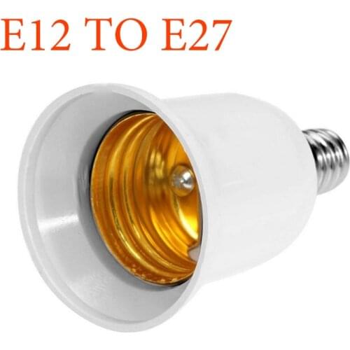 Premium E12 To E27 Base LED Light Adapter Converter Screw Socket LED CFL Light Bulb Lamp Adapter UK STOCK Holder Base