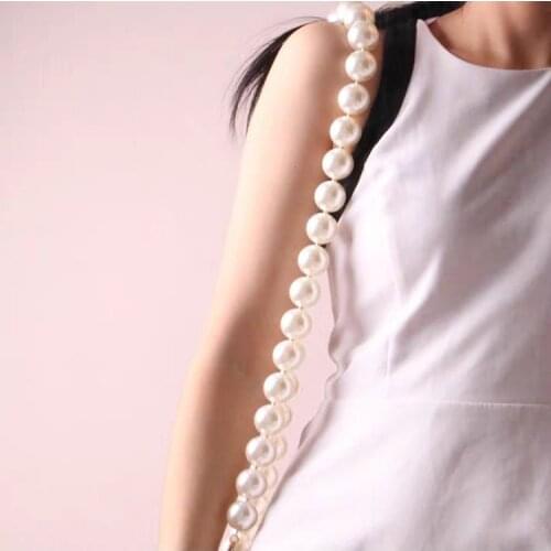 Pearl Beaded Bag Straps Short Shoulder Belt Style Purse Handle Diy Chain Bag Accessories Long shoulder strap