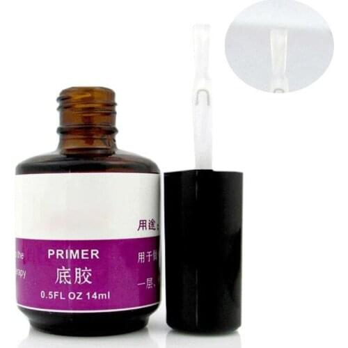 Shellhard 1pc 14ml Professional Nail Art Primer Base Gel Fast Drying Acrylic Nail Primer UV Gel Polish Gloss Tips