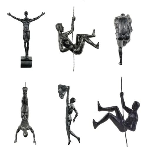 Athletes Abstract Statue Resin Pendant Sports Man Sculpture Figures Wall Decor