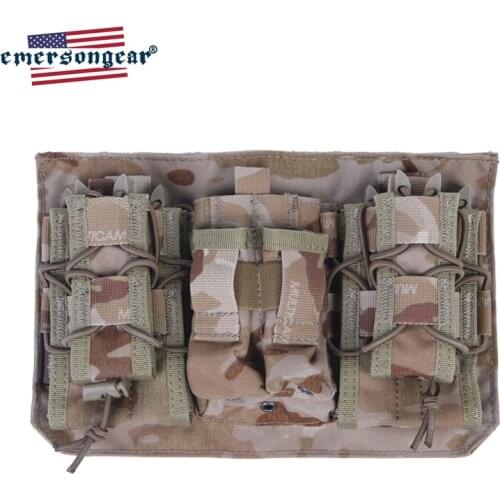 Emersongear Magazine Pouch Panel Molle Modular Assaulters Panel Front for Plate Carrier Pistol Triple LAVC JPC 419 420 Vest
