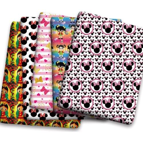 Spring Summer Cotton Super Dense Sewing Fabric Making Womens Wear Dress Children Clothing Home Clothes Cloth c01 0.5Meter