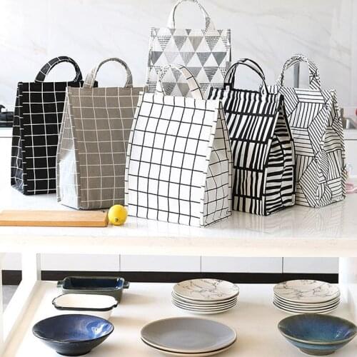 Fresh Cooler Bags Waterproof New Portable 2020 Thermal Oxford Lunch Bags For Women Kids Men Convenient Lunch Box Tote Food Bags