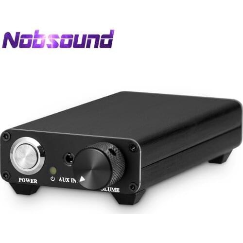 Nobsound Ultra-compact 2.0 Channel Digital Amplifier Mini Home Audio Desktop Integrated Power Amp 60W+60W